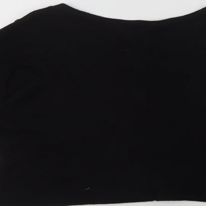 Womens UK Size S Quiz Black Pullover Jumper
