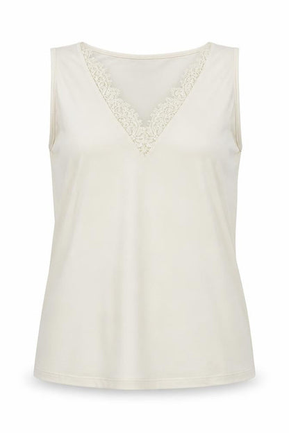 Womens UK Size M H&M Ivory Basic Blouse