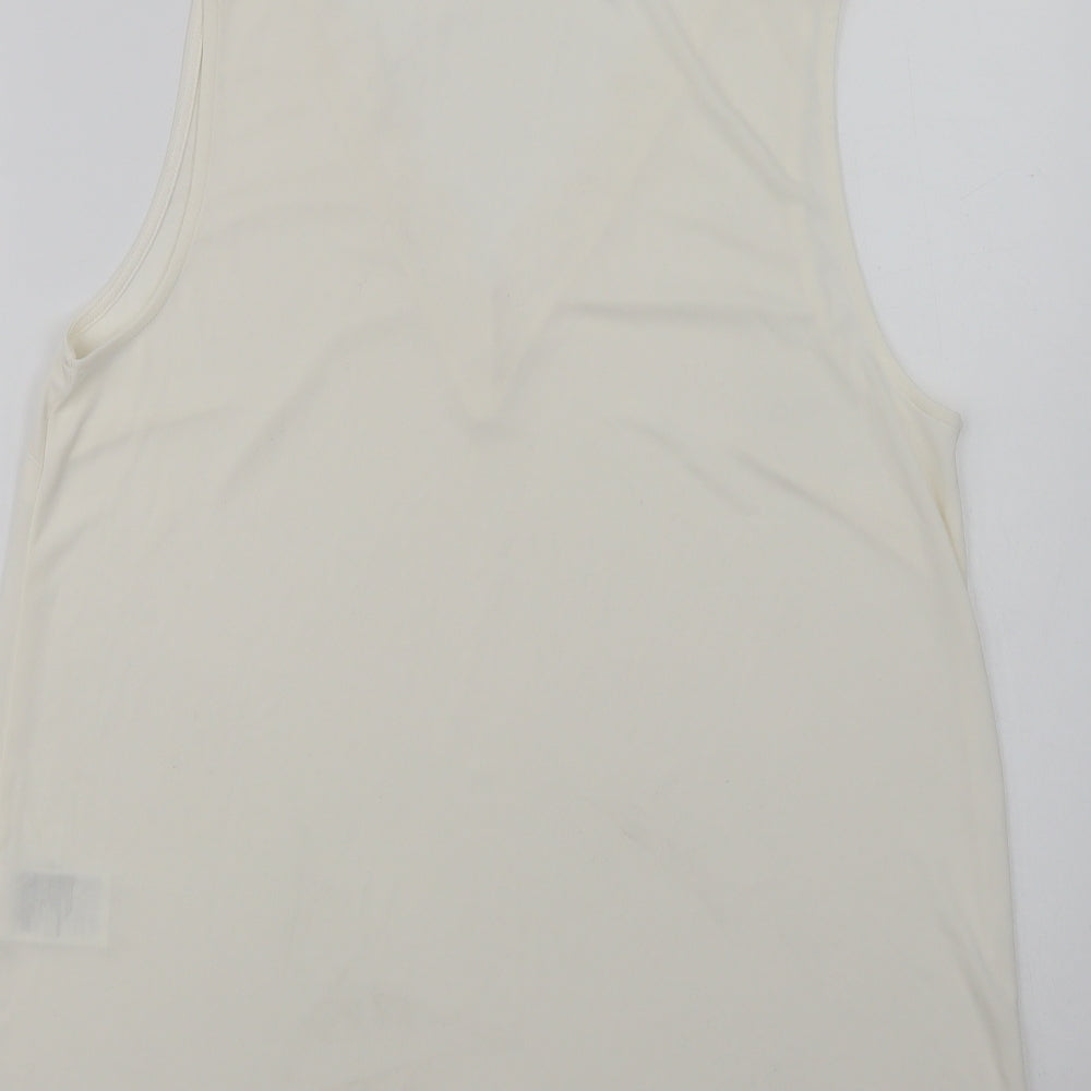 Womens UK Size M H&M Ivory Basic Blouse