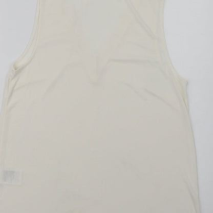 Womens UK Size M H&M Ivory Basic Blouse