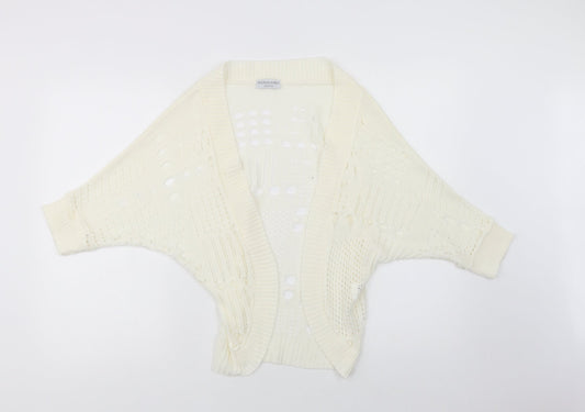 Womens UK Size One Size Internacionale Ivory Cardigan Jumper