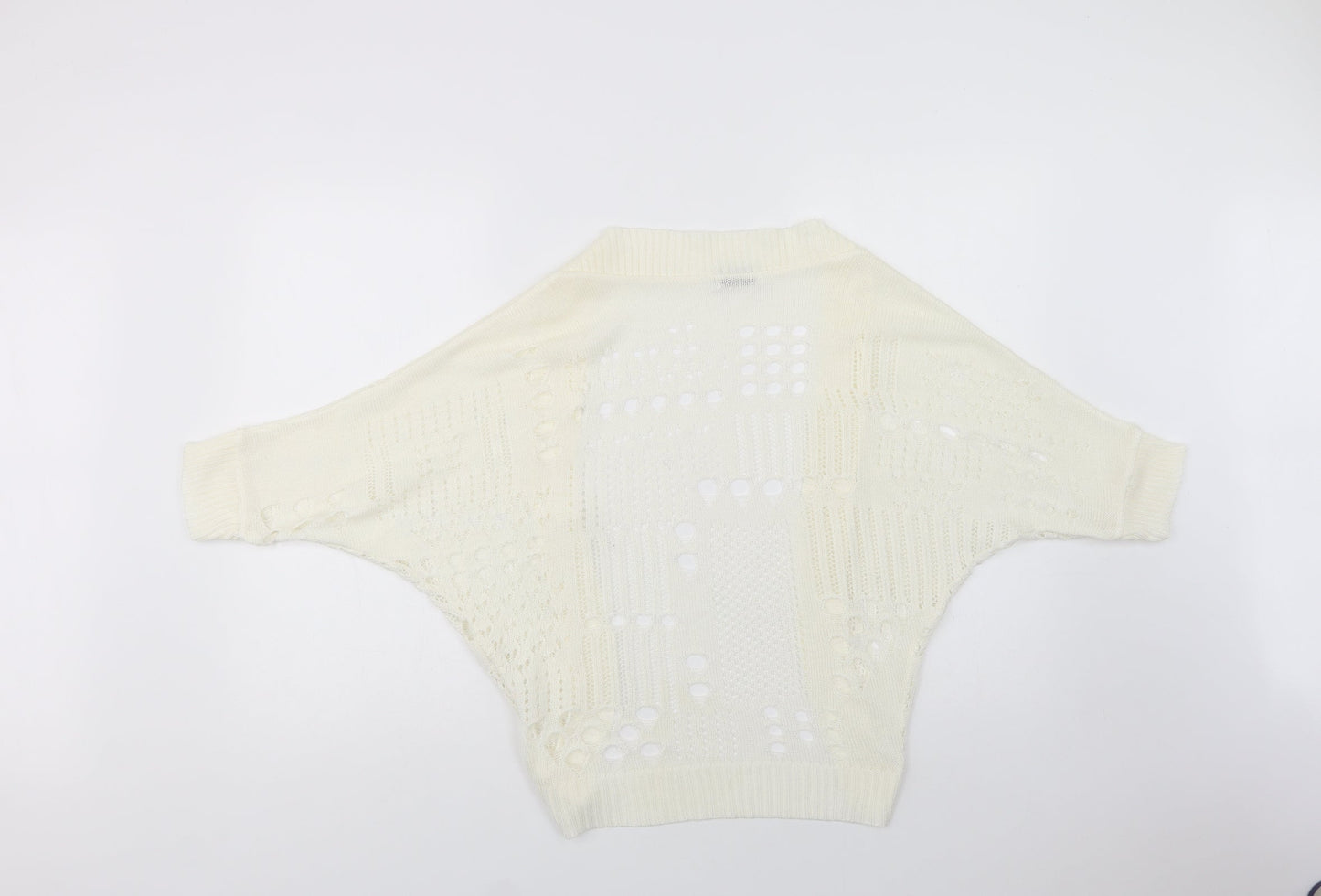Womens UK Size One Size Internacionale Ivory Cardigan Jumper
