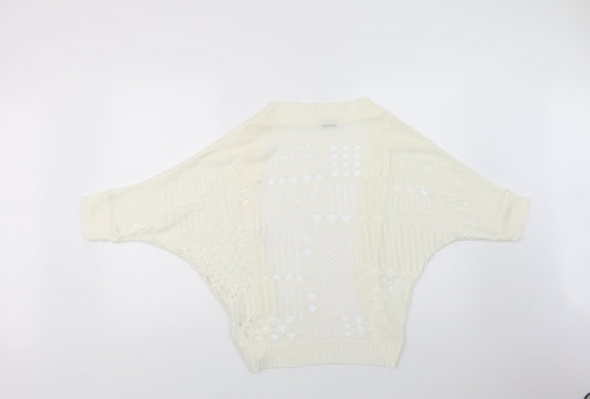 Womens UK Size One Size Internacionale Ivory Cardigan Jumper