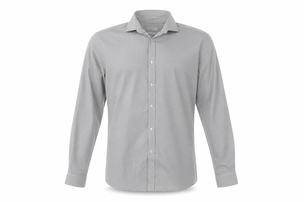 Mens UK Collar Size 15.5 Red Herr Smart Grey  Dress Shirt