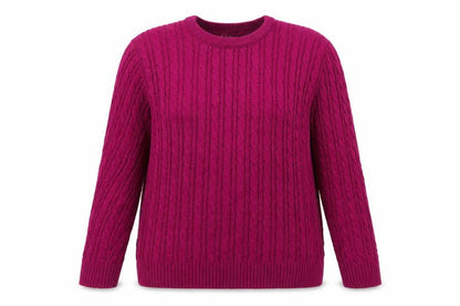 Womens UK Size L CHIC Purple Pullover Jumper