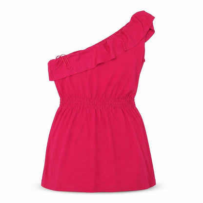 NEXT Womens Pink  Cotton A-Line  Size 14  One Shoulder