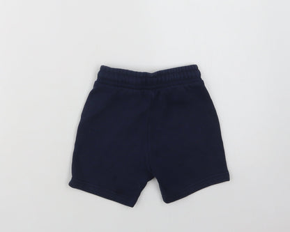 F&F Baby Blue  Cotton Jogger Trousers Size 18-24 Months  Drawstring