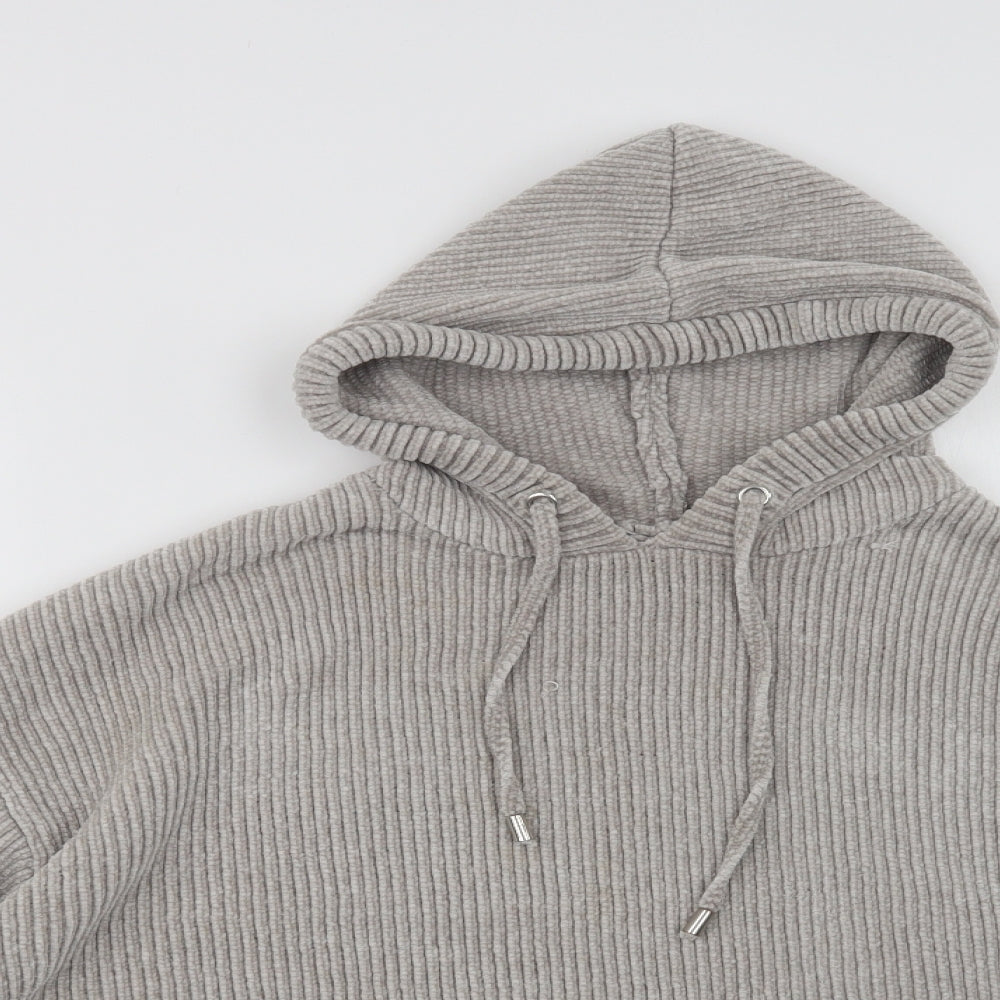 Primark Womens Grey  Polyacrylate Fibre Pullover Hoodie Size XS