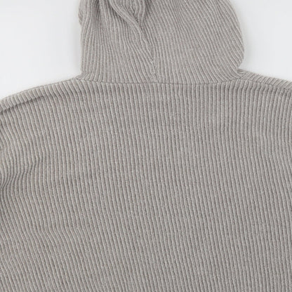 Primark Womens Grey  Polyacrylate Fibre Pullover Hoodie Size XS