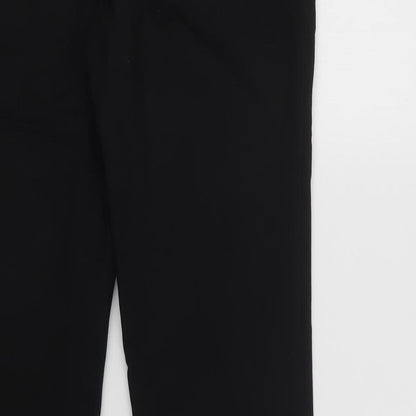 Mango Womens Black   Dress Pants Trousers Size 10 L28 in Regular Button