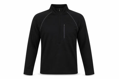 Mens UK Size M Penn Black Henley Sweatshirt