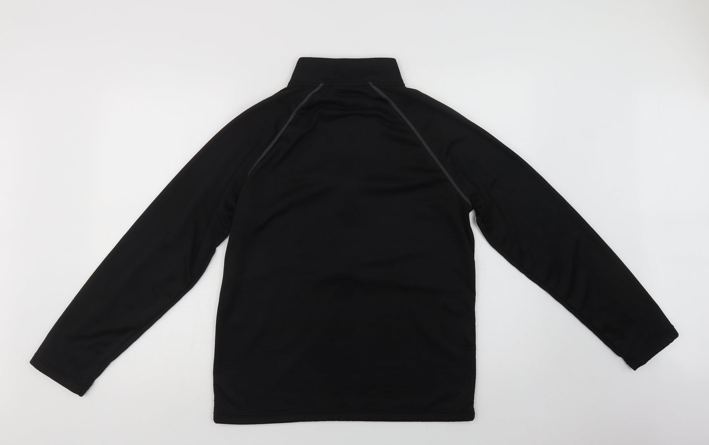 Mens UK Size M Penn Black Henley Sweatshirt