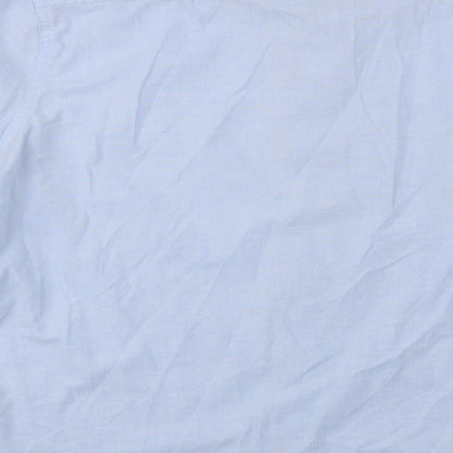 Steel & Jelly Mens Blue  Cotton  Button-Up Size M Collared Button