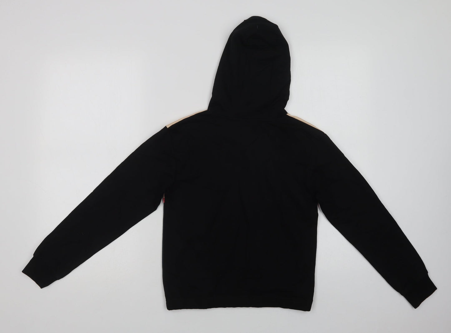 Studio Girls Black Animal Print Polyester Pullover Hoodie Size 12-13 Years