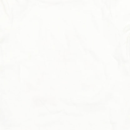 George Girls White  100% Cotton Basic T-Shirt Size Newborn Round Neck  - Bambi, Disney