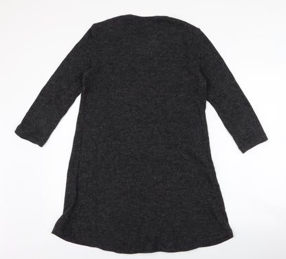 SheIn Womens Grey  Polyester Jumper Dress  Size S  Round Neck Pullover