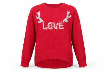 Womens UK Size S Primark Red Pullover Jumper