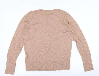 Womens UK Size L H&M Brown Pullover Jumper