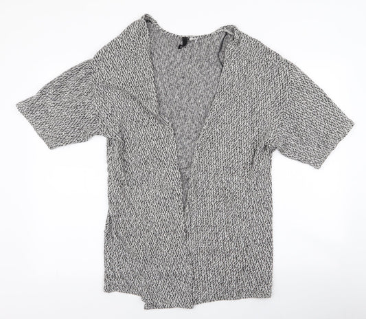 Divided by H&M Womens Grey Round Neck  Cotton Cardigan Jumper Size 6