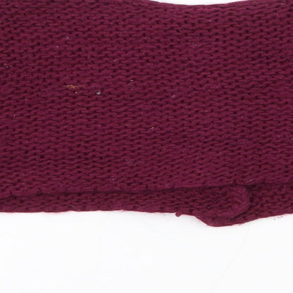 Dunnes Stores Girls Purple Round Neck  Acrylic Cardigan Jumper Size 3 Years  Button - cropped