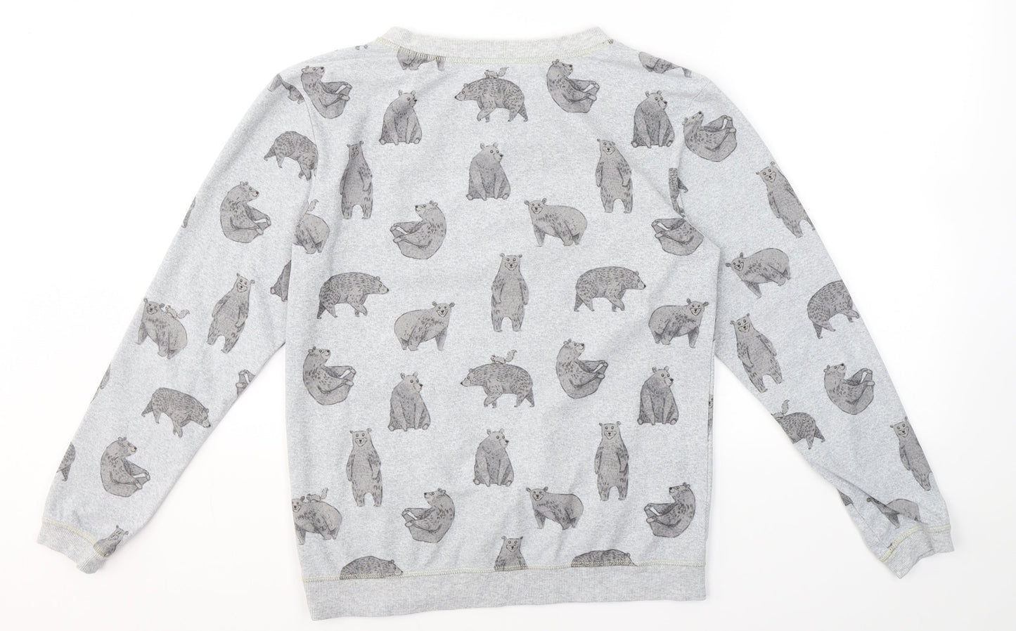 NEXT Womens Grey Solid Polyester Top Pyjama Top Size XS   - Bear