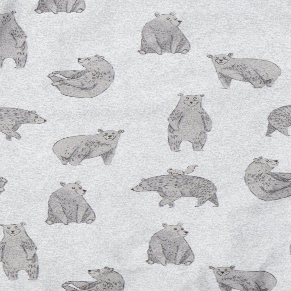 NEXT Womens Grey Solid Polyester Top Pyjama Top Size XS   - Bear