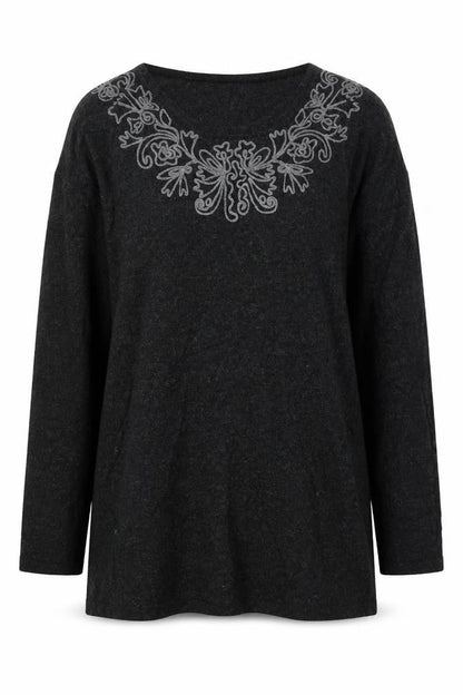 Womens UK Size M EAST Grey Pullover Jumper