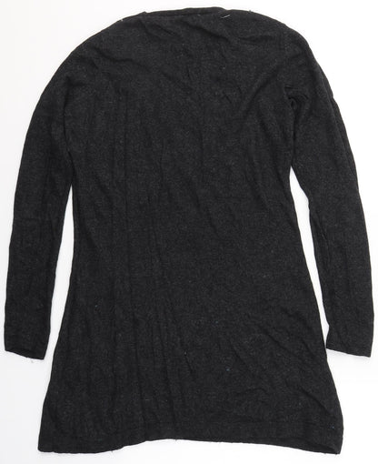 EAST Womens Grey Round Neck  Viscose Pullover Jumper Size M