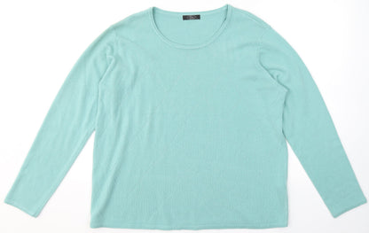 Womens UK Size L BM Blue Pullover Jumper