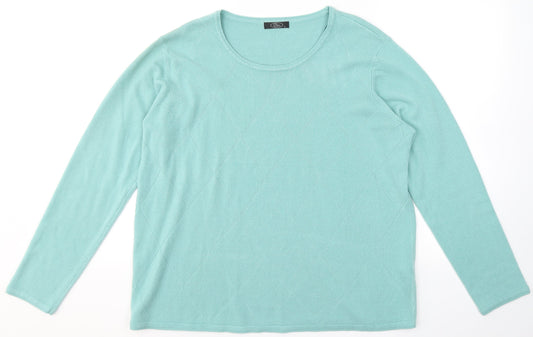 Womens UK Size L BM Blue Pullover Jumper
