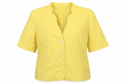 Womens UK Size 18 Country Casuals Regular Yellow Blazer