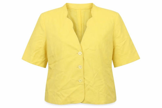 Womens UK Size 18 Country Casuals Regular Yellow Blazer