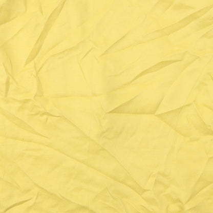 Country Casuals Womens Yellow  Cupro Jacket Blazer Size 18