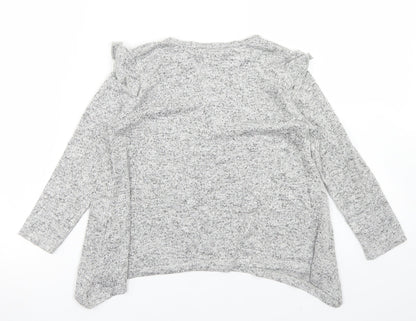 Matalan Girls Grey  Viscose Basic T-Shirt Size 5 Years Crew Neck  - My Unicorn made me Do it!