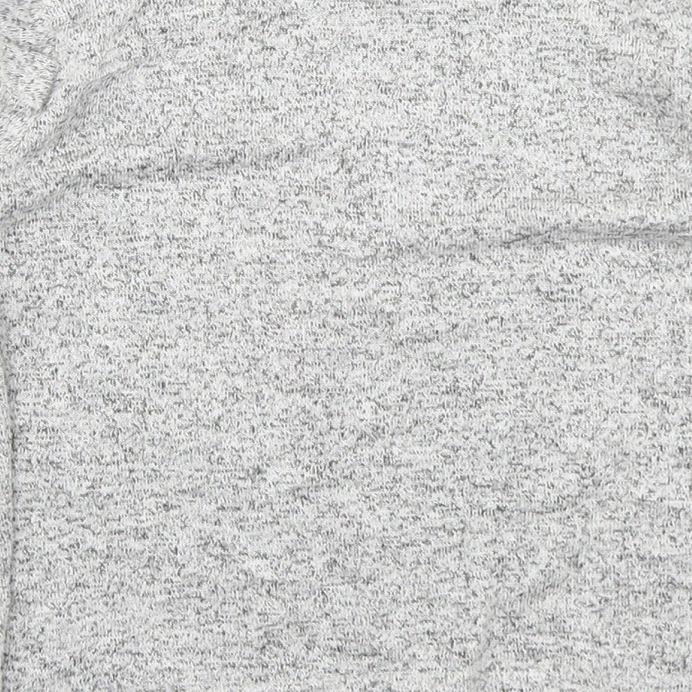 Matalan Girls Grey  Viscose Basic T-Shirt Size 5 Years Crew Neck  - My Unicorn made me Do it!