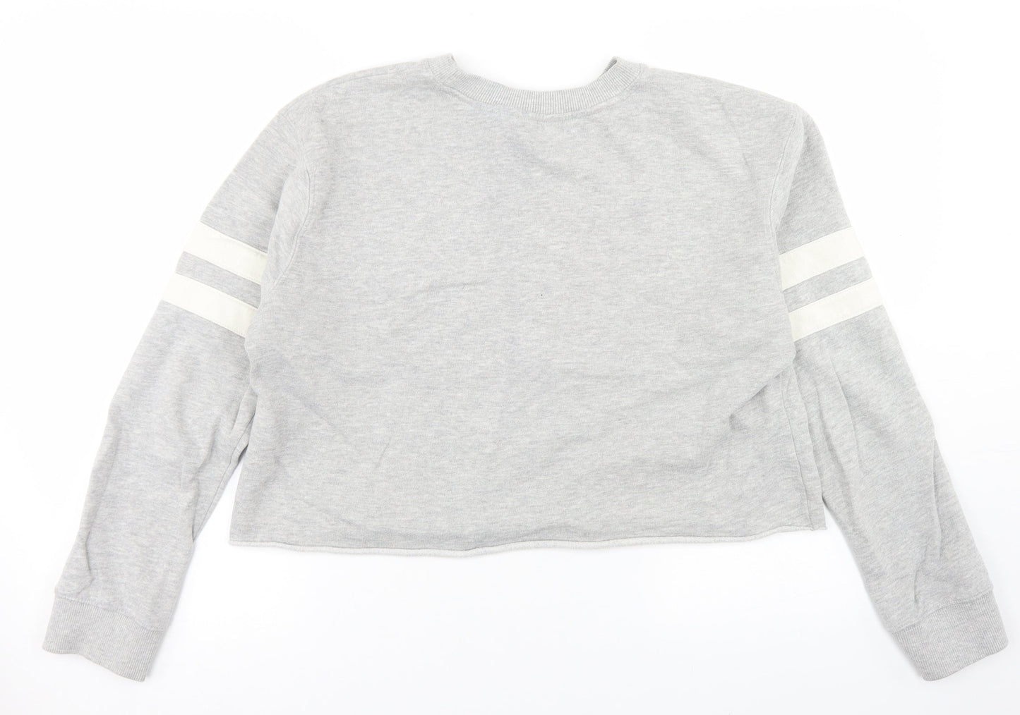 Miss Sefridge Womens Grey  Cotton Pullover Sweatshirt Size 14   - Cropped