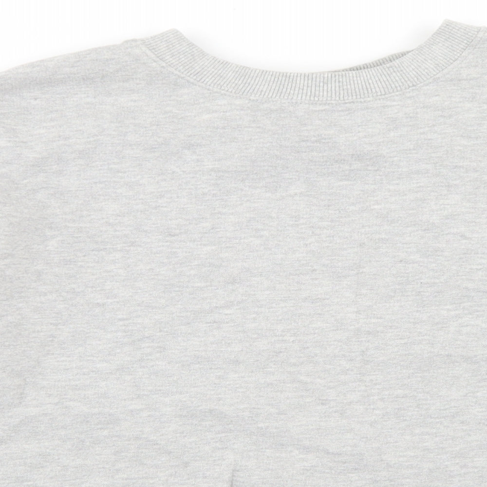 Miss Sefridge Womens Grey  Cotton Pullover Sweatshirt Size 14   - Cropped
