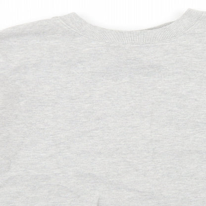 Miss Sefridge Womens Grey  Cotton Pullover Sweatshirt Size 14   - Cropped