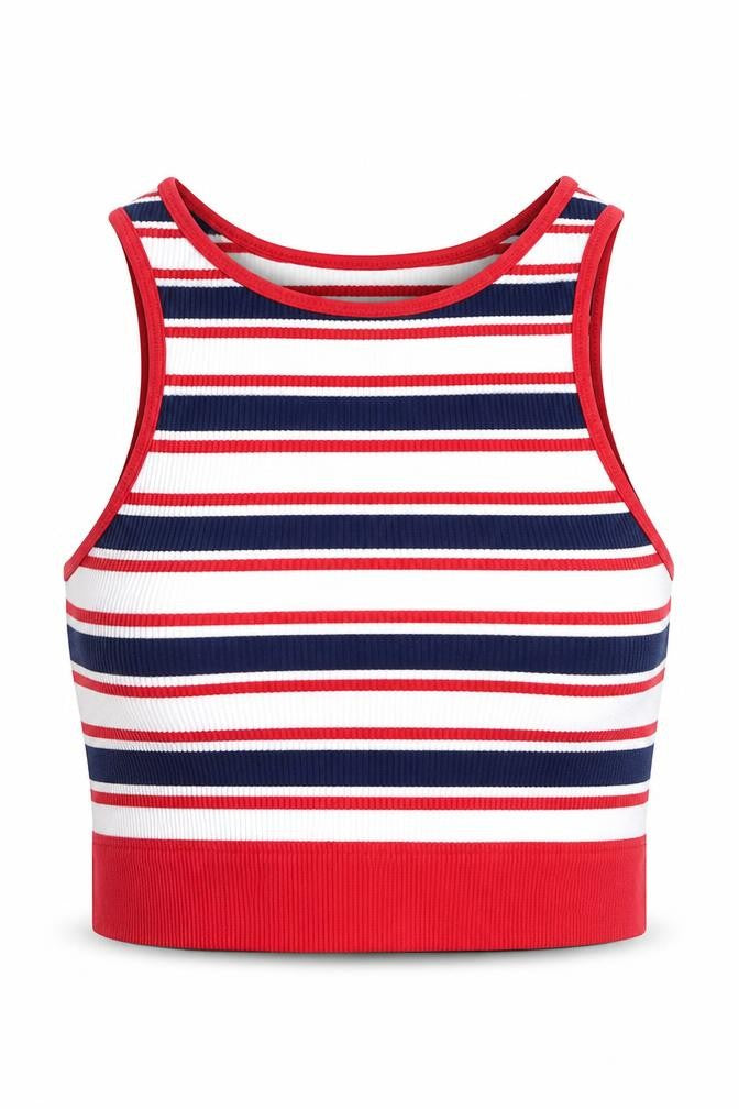Womens UK Size XS Dunnes Stores Multicoloured Cropped Tank