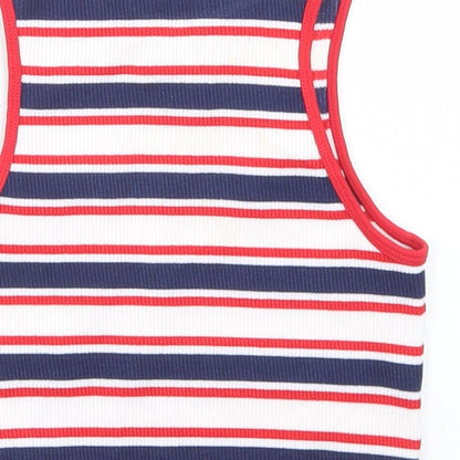 Womens UK Size XS Dunnes Stores Multicoloured Cropped Tank