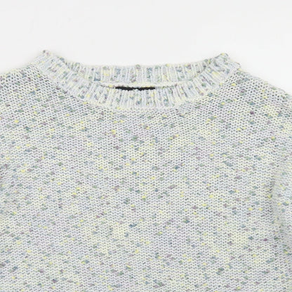 F&F Womens Blue Round Neck  Polyester Pullover Jumper Size 10