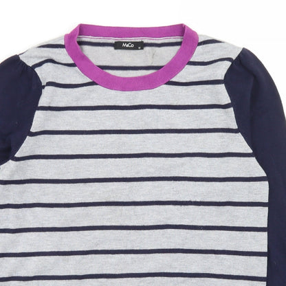 Womens UK Size 12 M&Co Grey Pullover Jumper