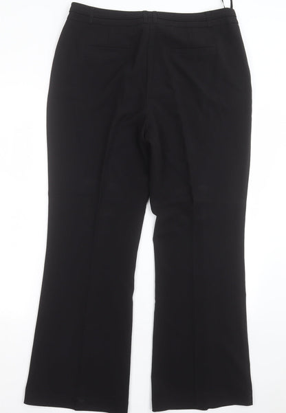 Womens UK Size 14 M&Co Regular Fit  Black Trousers