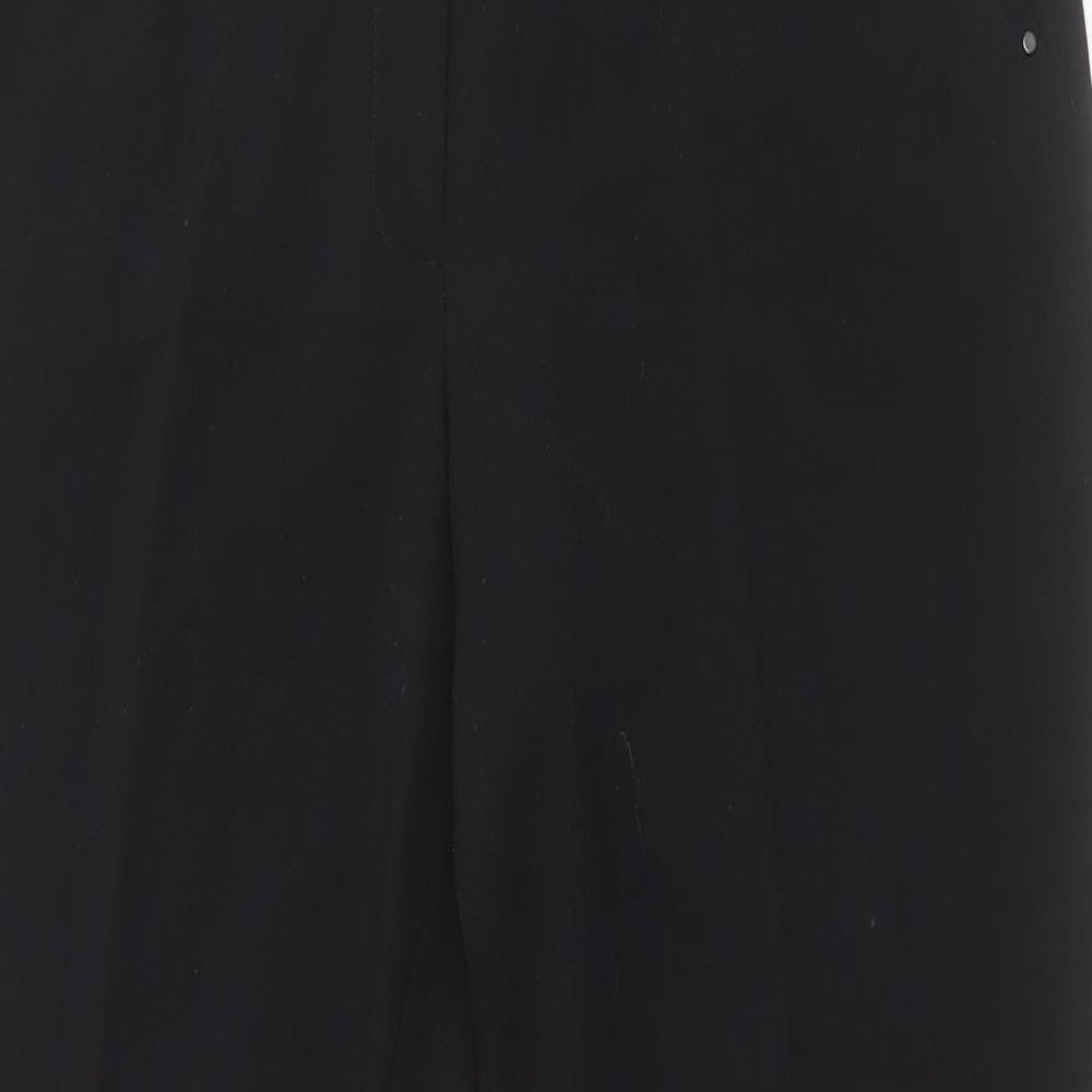 Womens UK Size 14 M&Co Regular Fit  Black Trousers