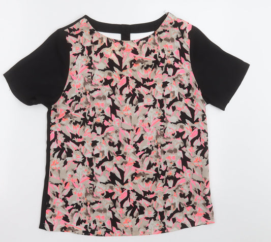 Womens UK Size 10 Poppy Lux Pink Basic Blouse