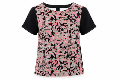 Womens UK Size 10 Poppy Lux Pink Basic Blouse