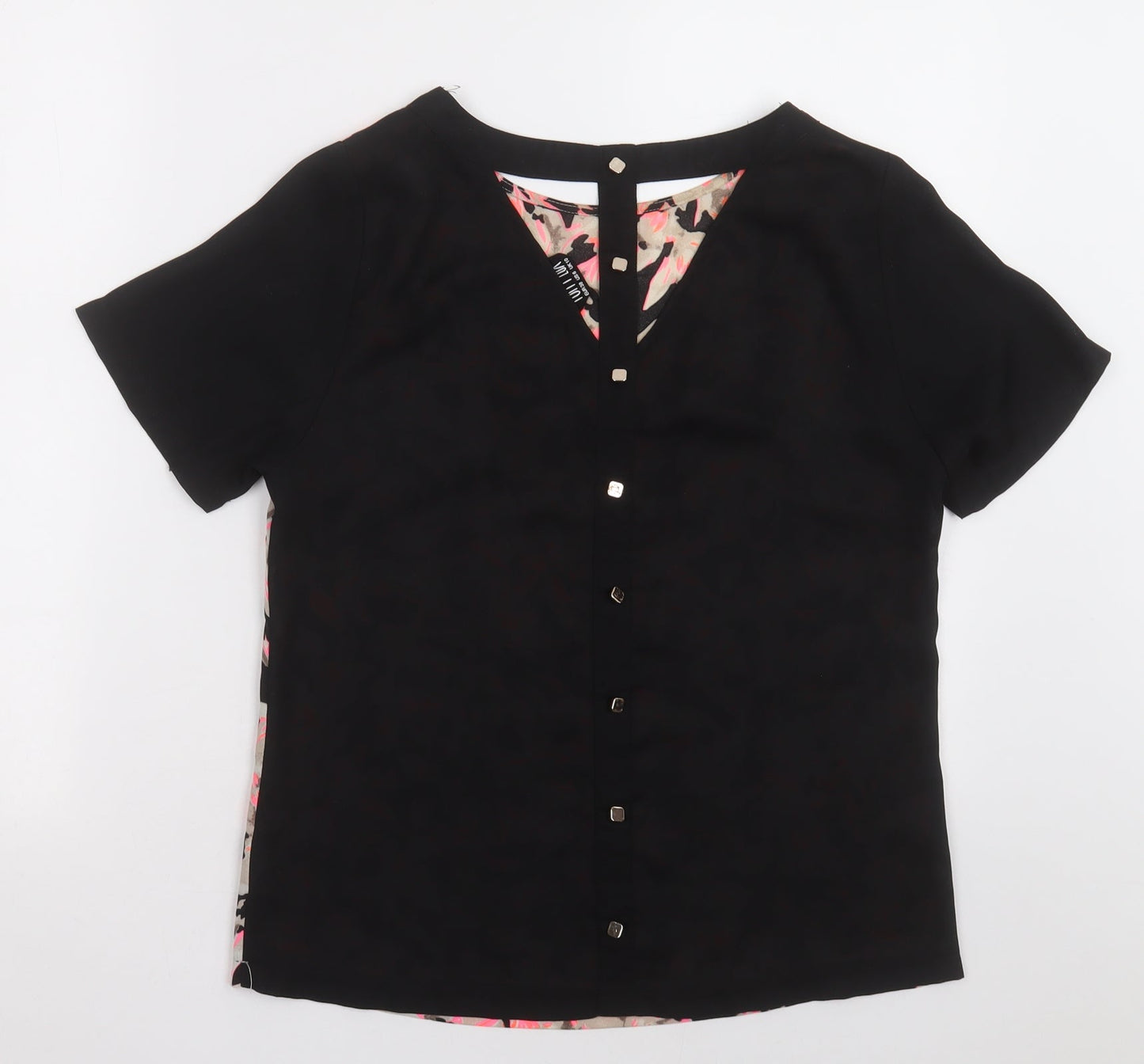 Womens UK Size 10 Poppy Lux Pink Basic Blouse