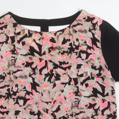Womens UK Size 10 Poppy Lux Pink Basic Blouse