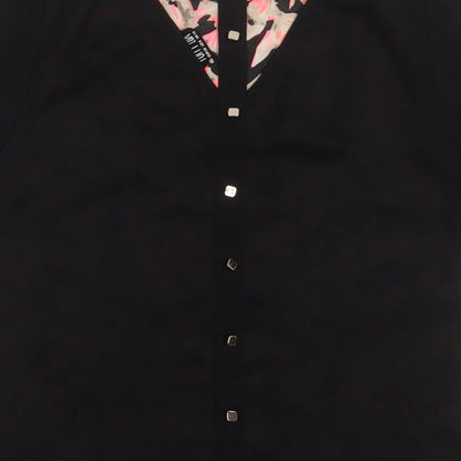 Womens UK Size 10 Poppy Lux Pink Basic Blouse