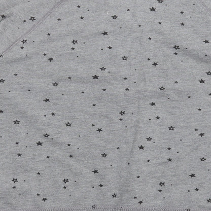 Hollister Womens Grey Geometric Cotton Pullover Sweatshirt Size XS  Pullover - Star Pattern